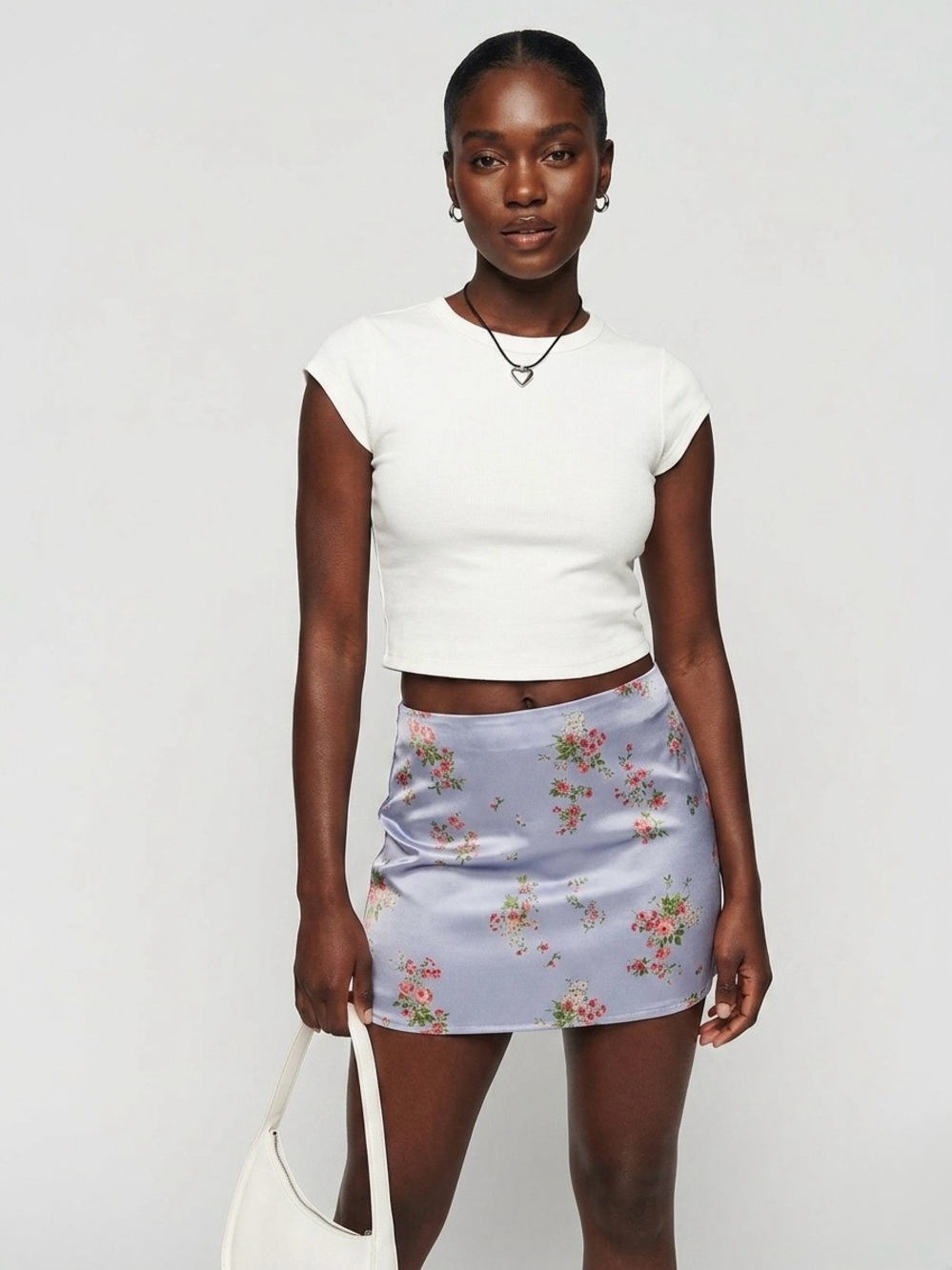 Reformation Veranda Silk Mini Floral Skirt US 2 Melba Lightweight Pastel Vintage